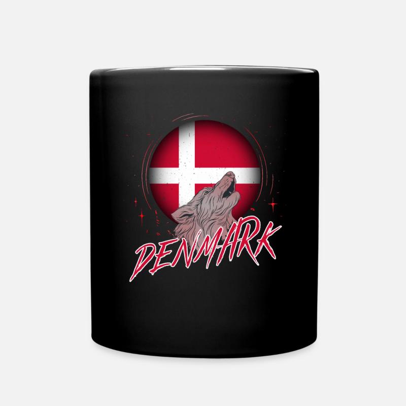 Denmark - Full Colour Mug - black