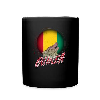Guinée - Mug uni - noir - Devant