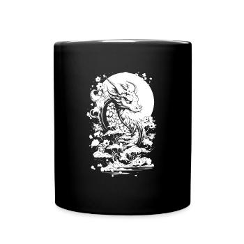 Jahr Des Drachen 2024 - Tasse einfarbig - Schwarz - Vorne