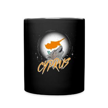 Zypern - Tasse einfarbig - Schwarz - Vorne