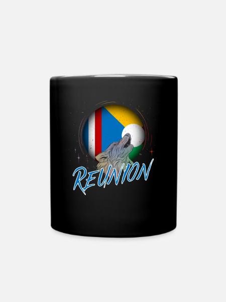 Réunion - Tasse einfarbig - Schwarz