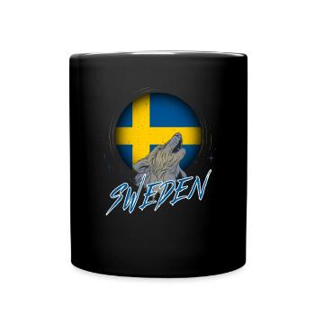 Sweden - Full Colour Mug - black - Front