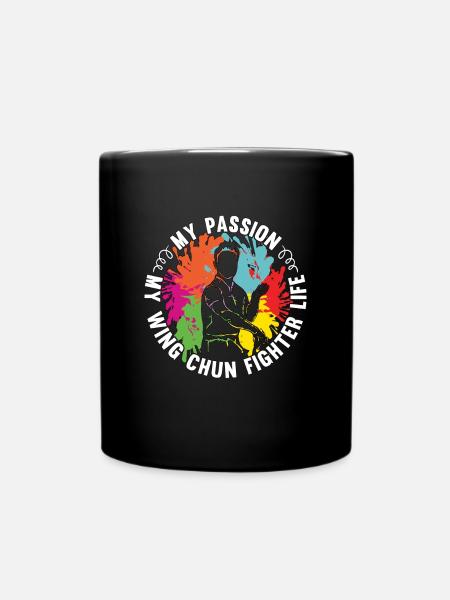 Wing Chun Fighter Ma Passion Mon Artiste Martial - Mug uni - noir