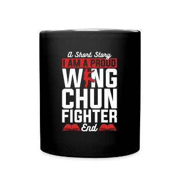 Wing Chun Fighter A Short Story Loves Martial Arts - Full Colour Mug - black - Front