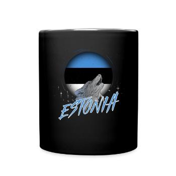 Estonie - Mug uni - noir - Devant
