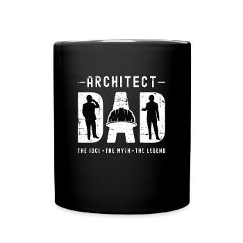 Architecte Papa L’idole Le mythe L’architecture - Mug uni - noir - Devant