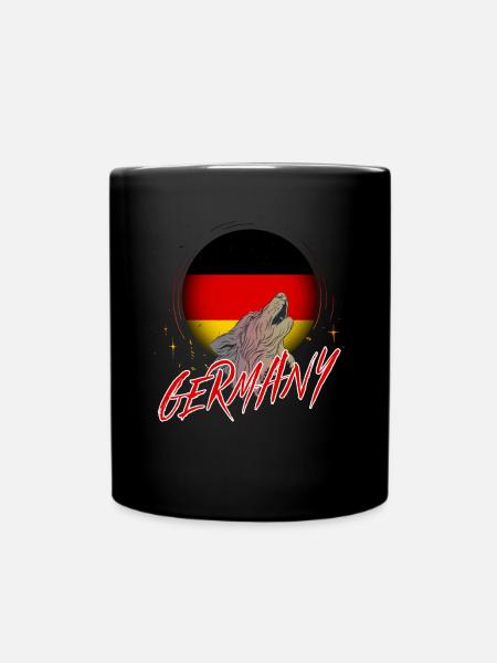 Deutschland - Tasse einfarbig - Schwarz