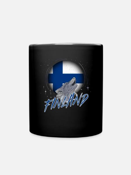 Finland - Full Colour Mug - black