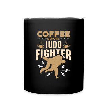 Judo Fighter Coffee Arts martiaux mixtes Amateur de café - Mug uni - noir - Devant