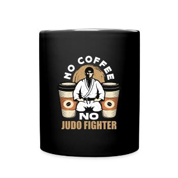 Judo Fighter Pas de Café Pas d’Art Martial Amateur de café - Mug uni - noir - Devant