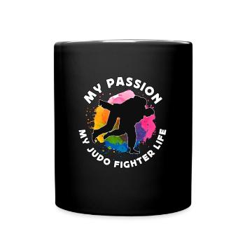 Judo Combattant Ma Passion Mon Judo Art Martial Judoka - Mug uni - noir - Devant