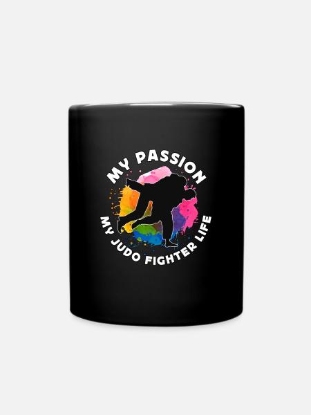 Judo Combattant Ma Passion Mon Judo Art Martial Judoka - Mug uni - noir