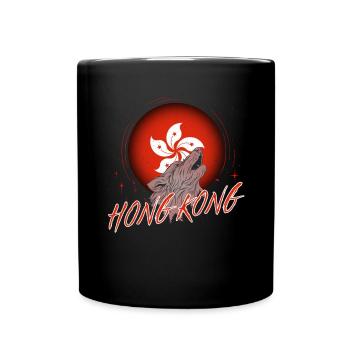 Hong Kong - Full Colour Mug - black - Front