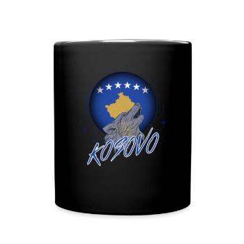 Kosovo (en anglais) - Mug uni - noir - Devant