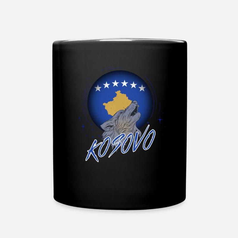 Kosovo - Tasse einfarbig - Schwarz
