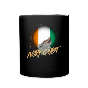 Ivory Coast - Full Colour Mug - black - Front
