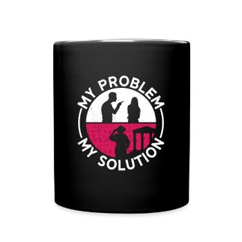 Archaeologist My Problem My Pictogram Mom Geology - Tasse einfarbig - Schwarz - Vorne