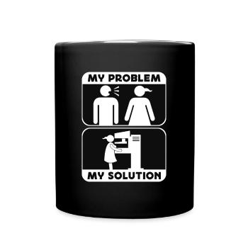 Radiologist My Problem My Pictogram Mom Dad Xray - Full Colour Mug - black - Front