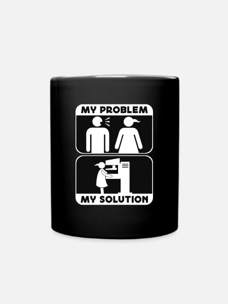 Radiologist My Problem My Pictogram Mom Dad Xray - Enfärgad mugg - svart
