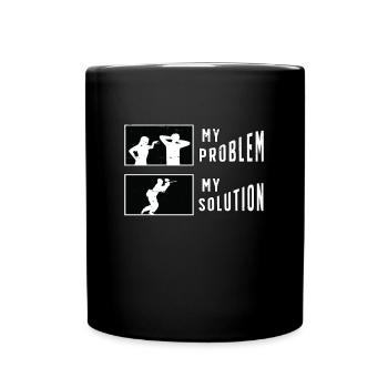 Paintball Player My Problem My Pictogram Dad Mom - Full Colour Mug - black - Front