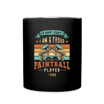 Joueur de paintball Une petite histoire Je suis un joueur de paintball - Mug uni - noir - Devant