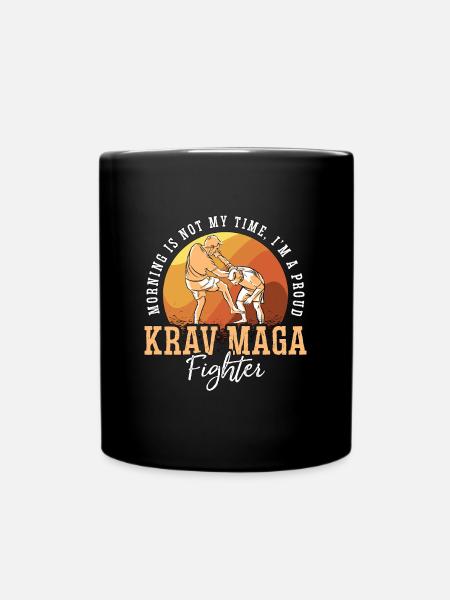 Krav Maga Fighter Morning n’est pas mon artiste martial - Mug uni - noir