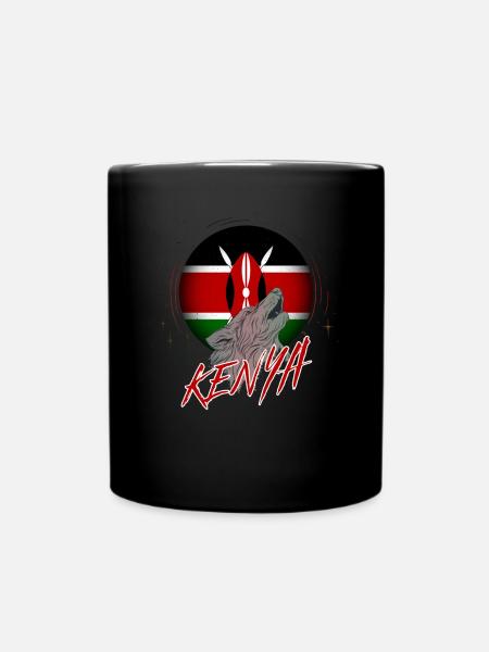 Kenia - Tasse einfarbig - Schwarz