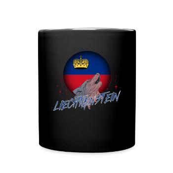 Liechtenstein - Tasse einfarbig - Schwarz - Vorne