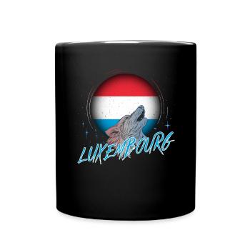 Luxemburg - Tasse einfarbig - Schwarz - Vorne