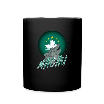 Macau - Tasse einfarbig - Schwarz - Vorne