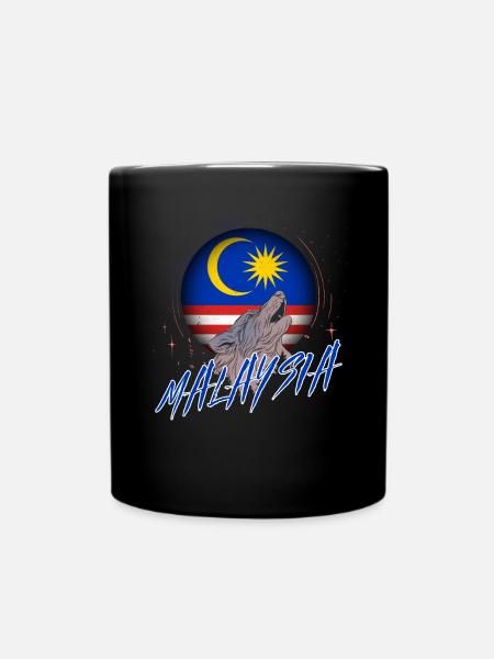 Malaysia - Tasse einfarbig - Schwarz