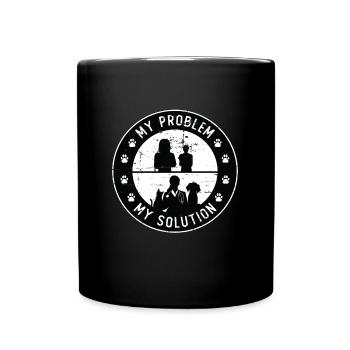 Veterinarian My Problem My Pictogram Mom Animals - Tasse einfarbig - Schwarz - Vorne