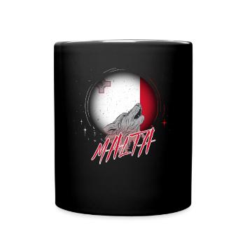 Malta - Tasse einfarbig - Schwarz - Vorne