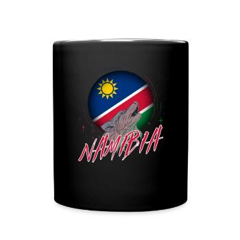 Namibia - Tasse einfarbig - Schwarz - Vorne