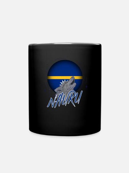 Nauru - Tasse einfarbig - Schwarz
