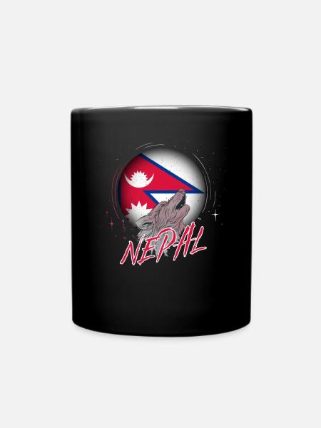 Nepal - Full Colour Mug - black