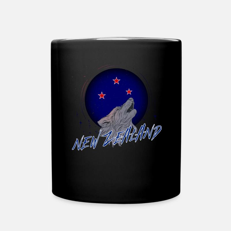 Neuseeland - Tasse einfarbig - Schwarz