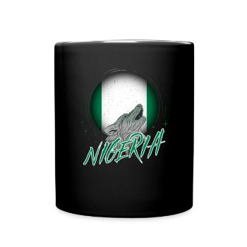 Nigeria - Tasse einfarbig - Schwarz - Vorne