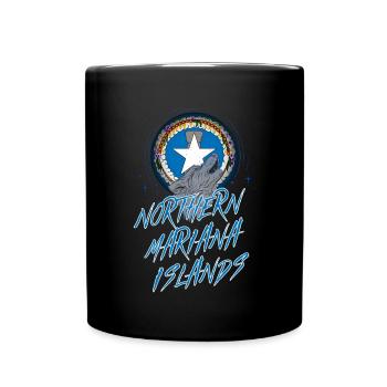 Mariannes du Nord (Îles) - Mug uni - noir - Devant