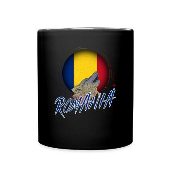 Romania - Full Colour Mug - black - Front