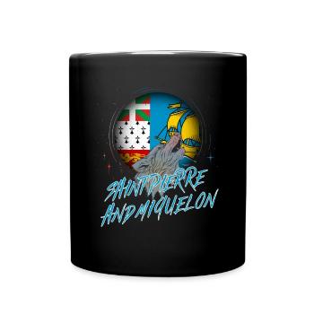 St. Pierre und Miquelon - Tasse einfarbig - Schwarz - Vorne