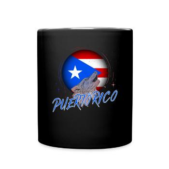 Puerto Rico - Tasse einfarbig - Schwarz - Vorne