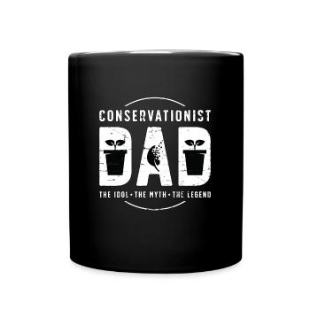 Papa écologiste L’idole L’écologiste - Mug uni - noir - Devant