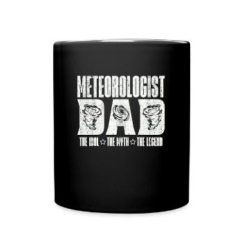 Meteorologist Dad The Idol The Weather Forecast - Full Colour Mug - black - Front