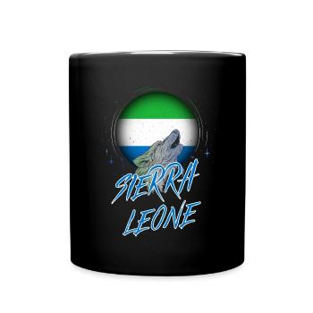 Sierra Leone - Tasse einfarbig - Schwarz - Vorne