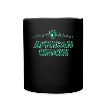 Afrikanische Union - Tasse einfarbig - Schwarz - Vorne