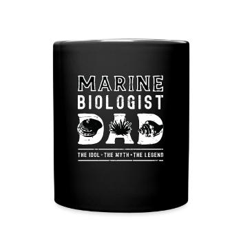 Biologiste marin Papa L’idole L’océanologue - Mug uni - noir - Devant