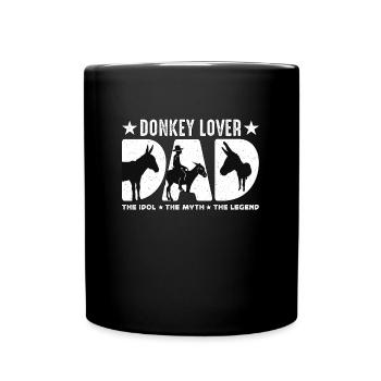 Donkey Lover Dad The Idol The Myth The Farm Animal - Full Colour Mug - black - Front