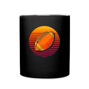 American football - Full Colour Mug - black - Front