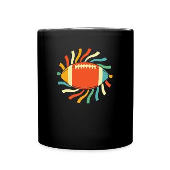 American football - Full Colour Mug - black - Front
